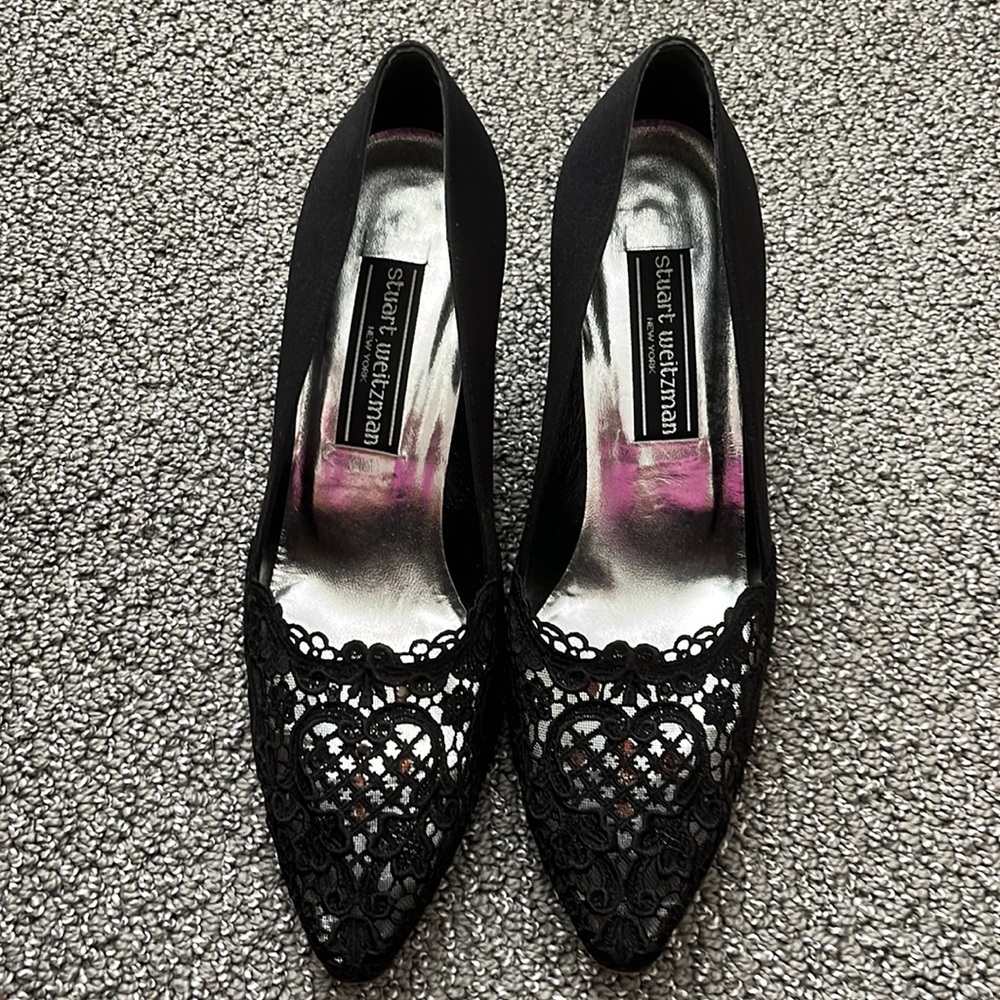 Vintage Stuart Weitzman silk pump